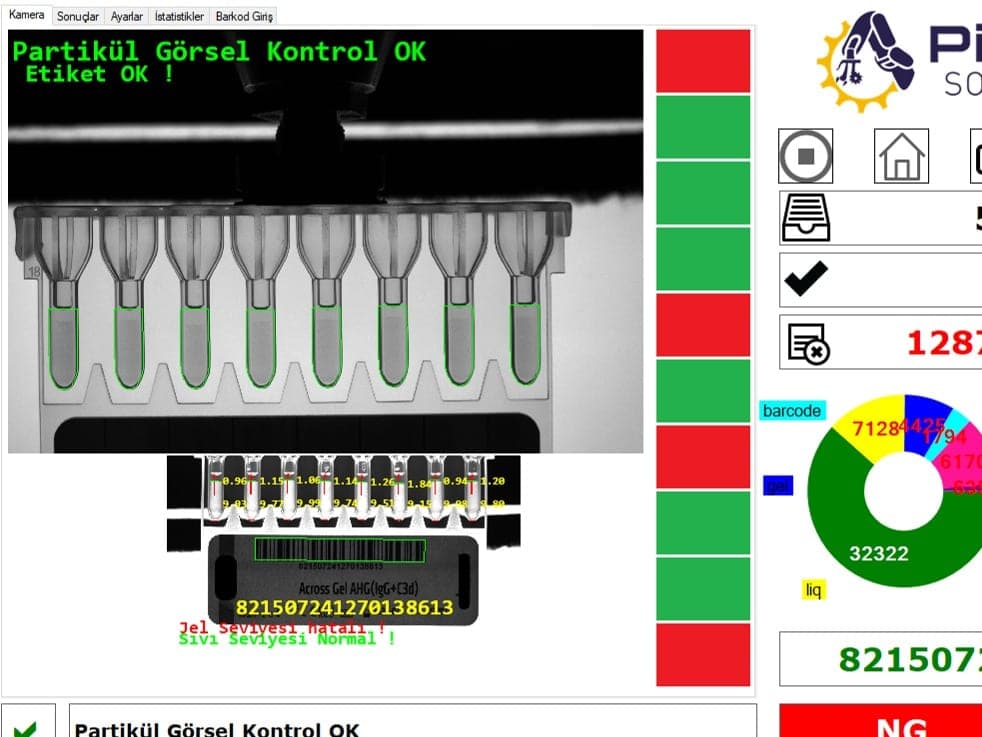 Camera-Based Quality Inspection: Liquid Fill Level Control