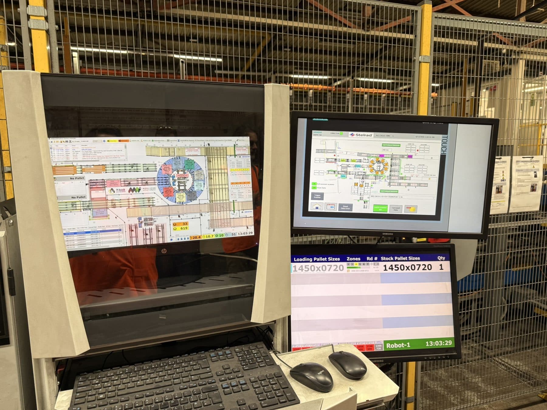 Panel Radiator Palletizing Cell with Operator Interface – interface 2
