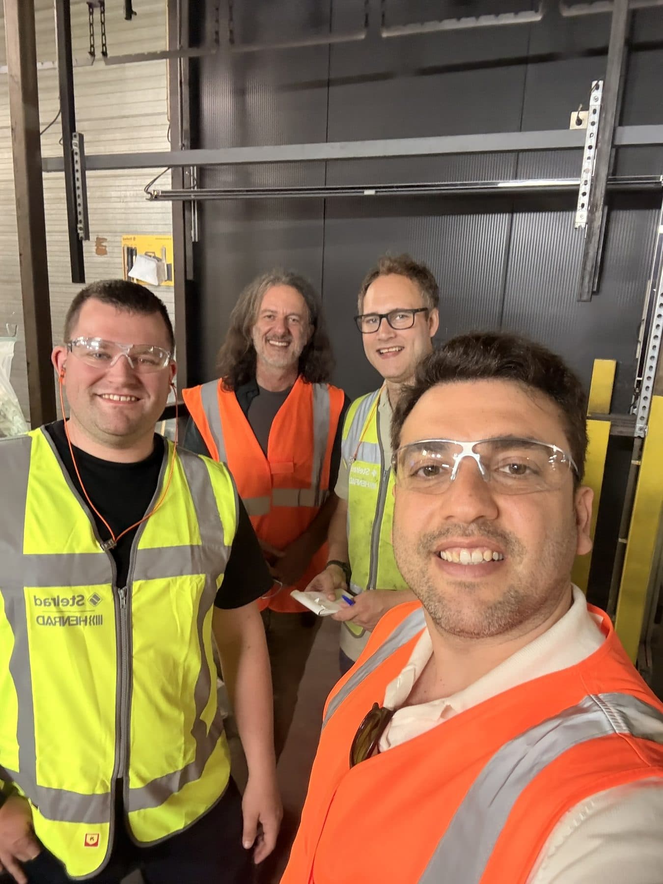 Panel Radiator Palletizing Cell with Operator Interface – on site with our client 1